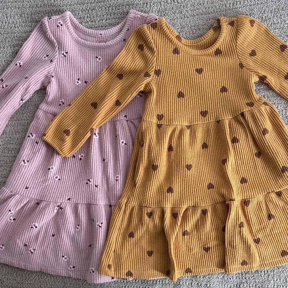 Cat & Jack Long Sleeve Dress Bundle